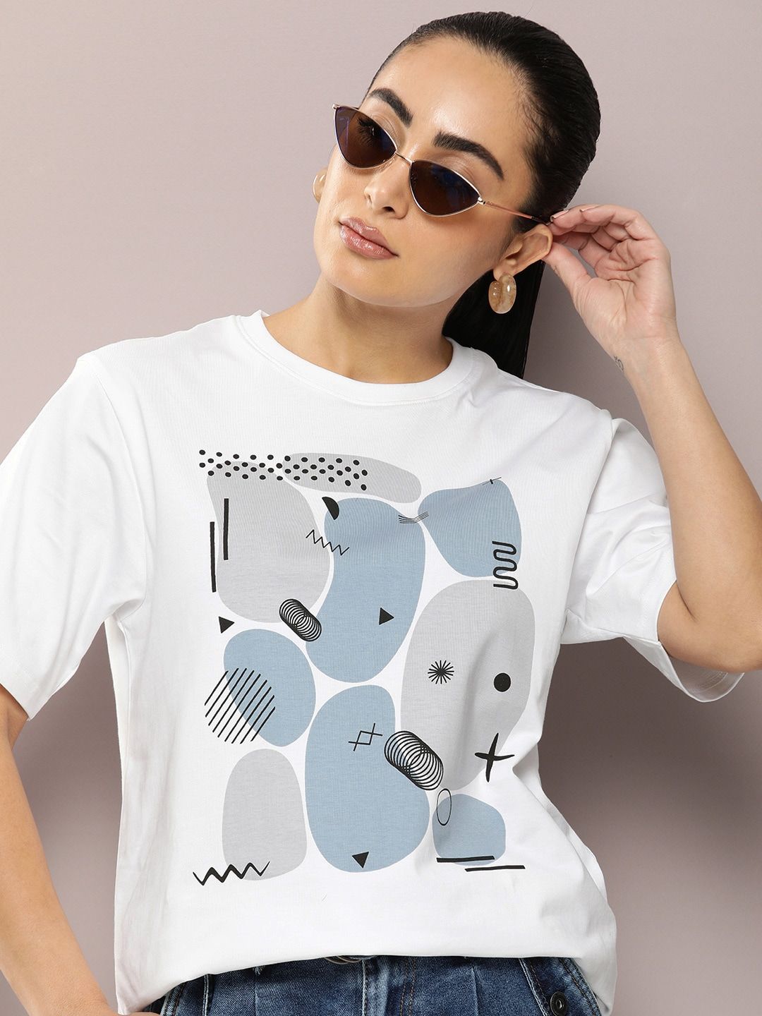 DILLINGER Graphic Printed Oversized Pure Cotton T-Shirt