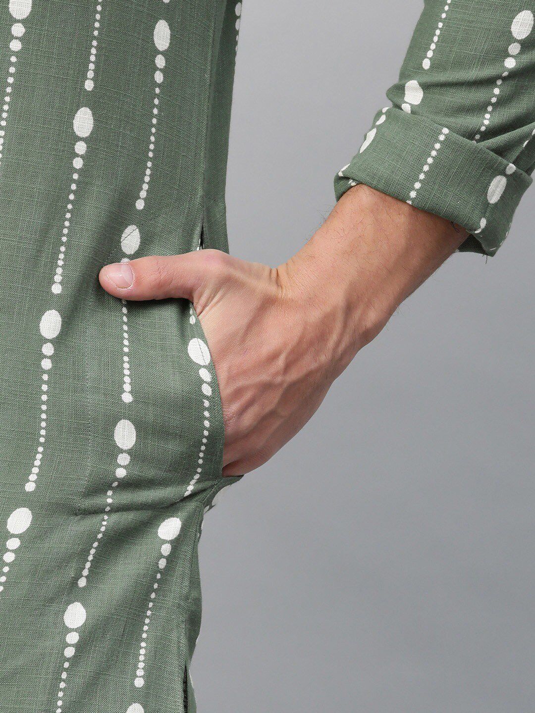 See Designs Men Ethnic Motifs Printed Pure Cotton Kurta With Pyjamas