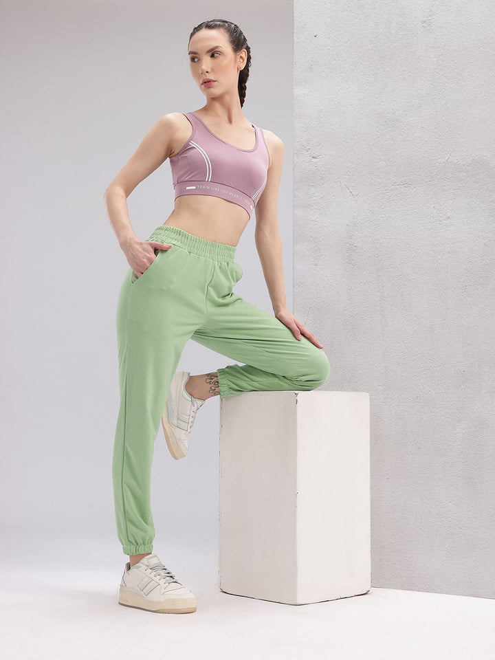 HRX by Hrithik Roshan Women Printed Detail Mid-Rise Lifestyle Joggers