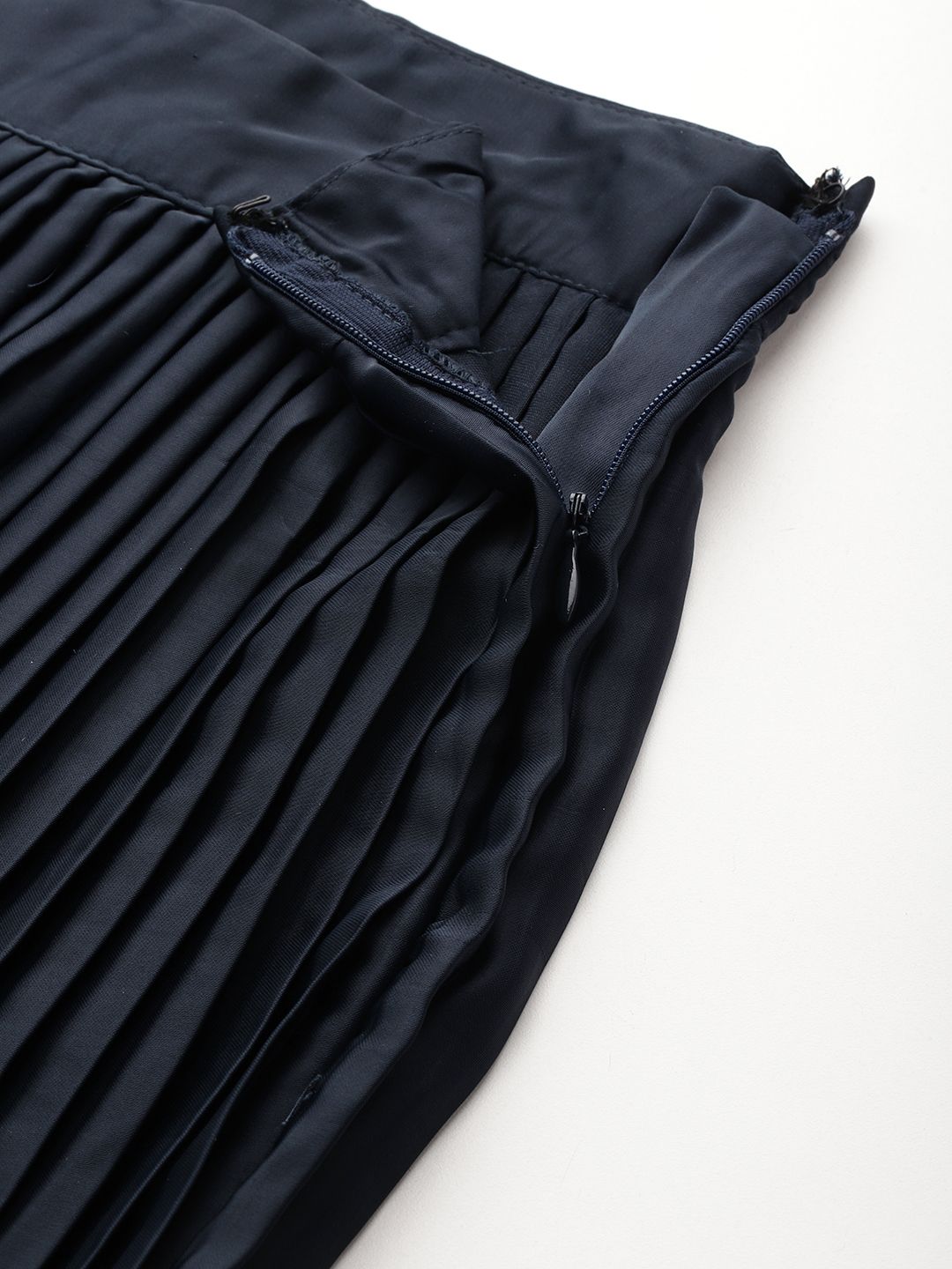 all about you Women Accordion Pleats High Waist Midi Skirt