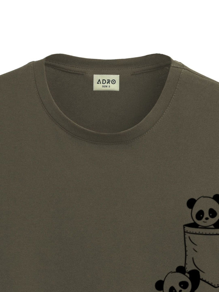 ADRO Men Printed Pockets T-shirt