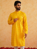 SOJANYA Floral Printed Mandarin Collar Long Sleeves Pure Cotton Straight Kurta