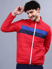 The Indian Garage Co Men Colourblock Regular Fit Puffer Jacket