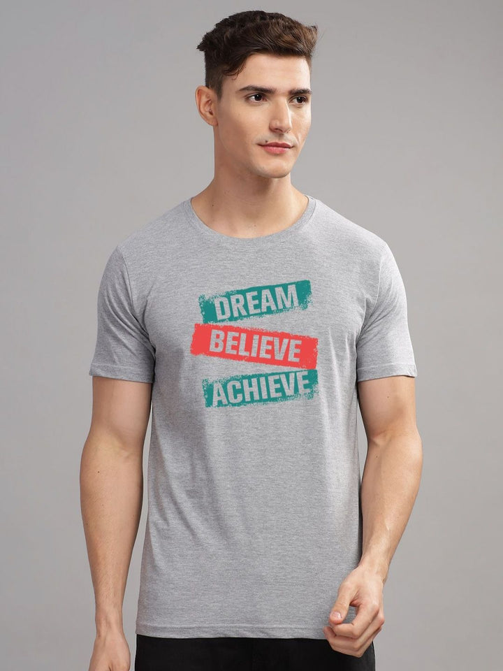 ADRO Men Typography Printed Raw Edge T-shirt