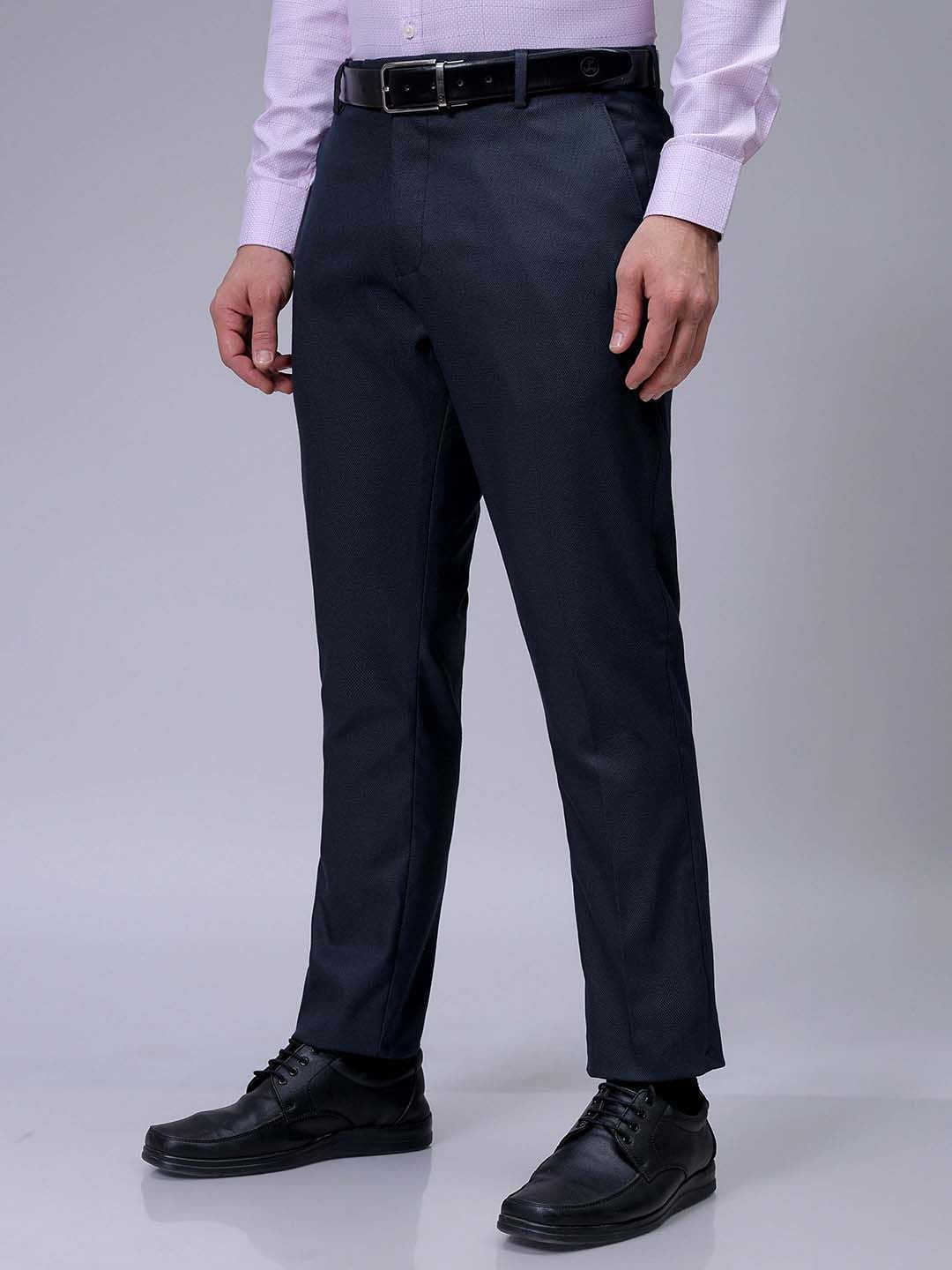 The Indian Garage Co. X Luxe Men Slim Fit Formal Trousers