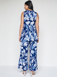AND Floral Printed Longline Top With Palazzos