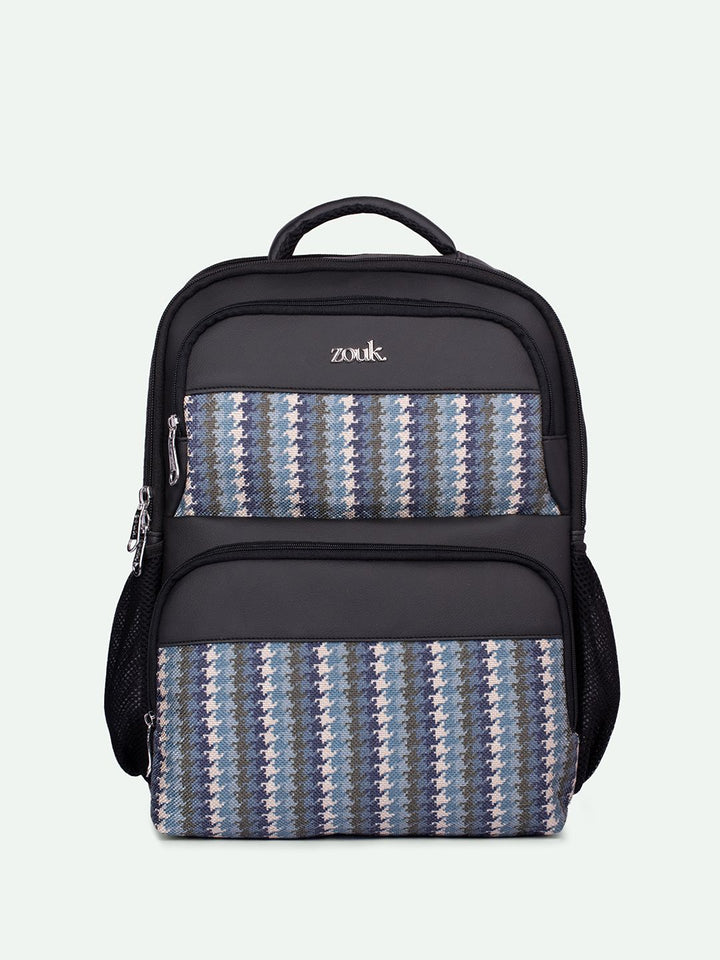 Zouk unisex 16 inci ransel kulit sederhana