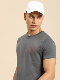 Being Human Pure Cotton Minimal Printed T-shirt
