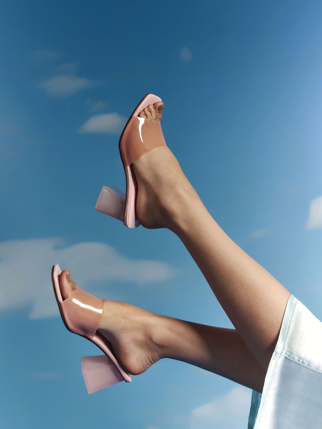 Lino Perros Pink Block Sandals