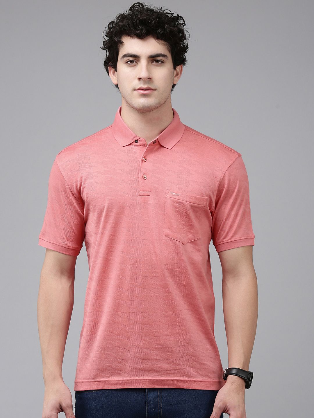 Park Avenue Pure Cotton Polo Collar Slim Fit T-shirt
