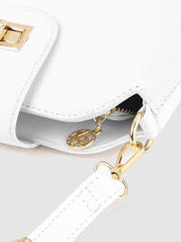 Lino Perros Women White Solid Sling Bag