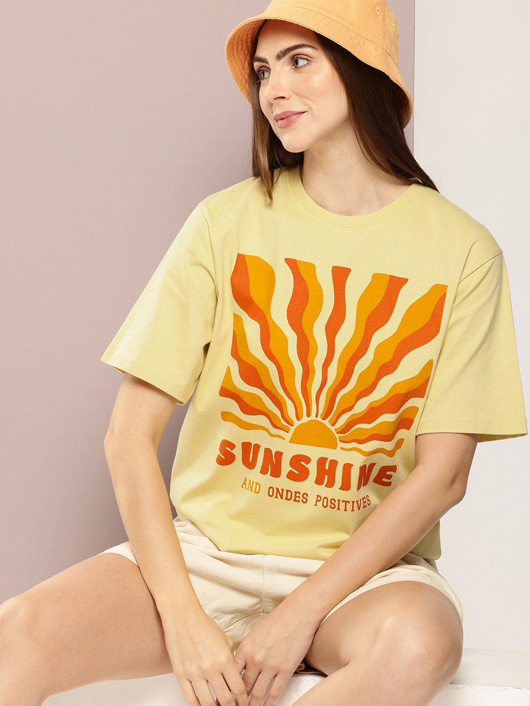 DILLINGER Women Graphic Printed Oversized T-shirt
