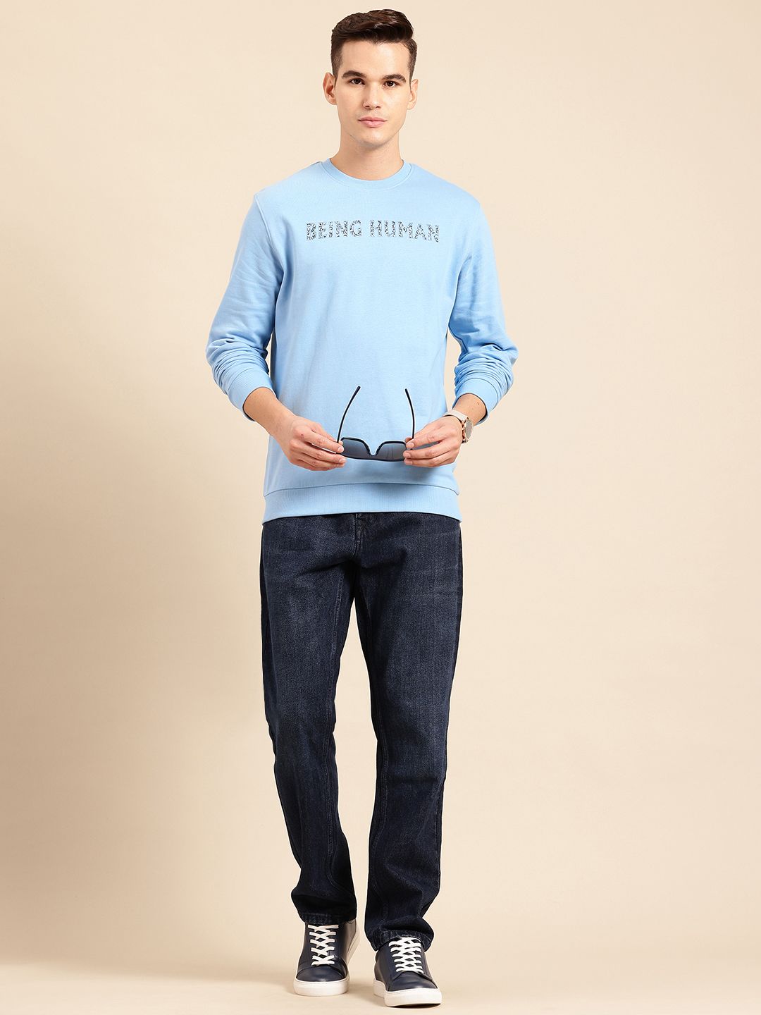 Being Human Men Pure Cotton Sweatshirt