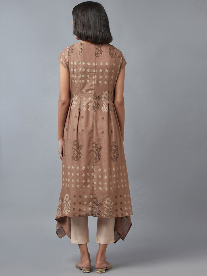 W Women Ethnic Motifs Printed Thread Work Anarkali Kurta