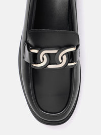Lino Perros Women Chain Detail Moccasins