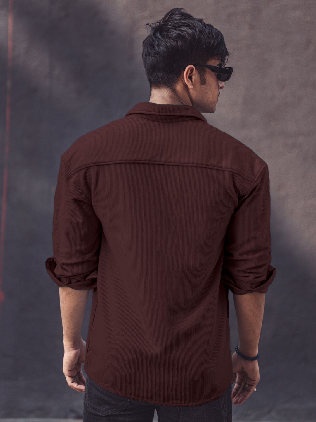 Powerlook Striped Oversized India Slim Opaque Casual Shirt