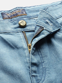 The Indian Garage Co Men Blue Slim Fit Low-Rise Clean Look Stretchable Jeans