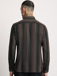 THE BEAR HOUSE  Striped Slim Fit Button-Down Collar Casual Shirt