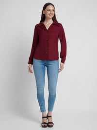 SPYKAR Classic Spread Collar Opaque Casual Shirt
