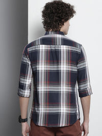 The Indian Garage Co Men Tartan Checked Casual Shirt