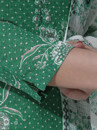 W Floral Printed Regular Mirror Work Straight Kurta with Trousers & With Dupatta