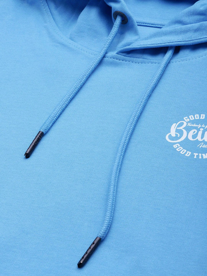 Being Human Men Brand Logo Print Hooded Pure Cotton Sweatshirt