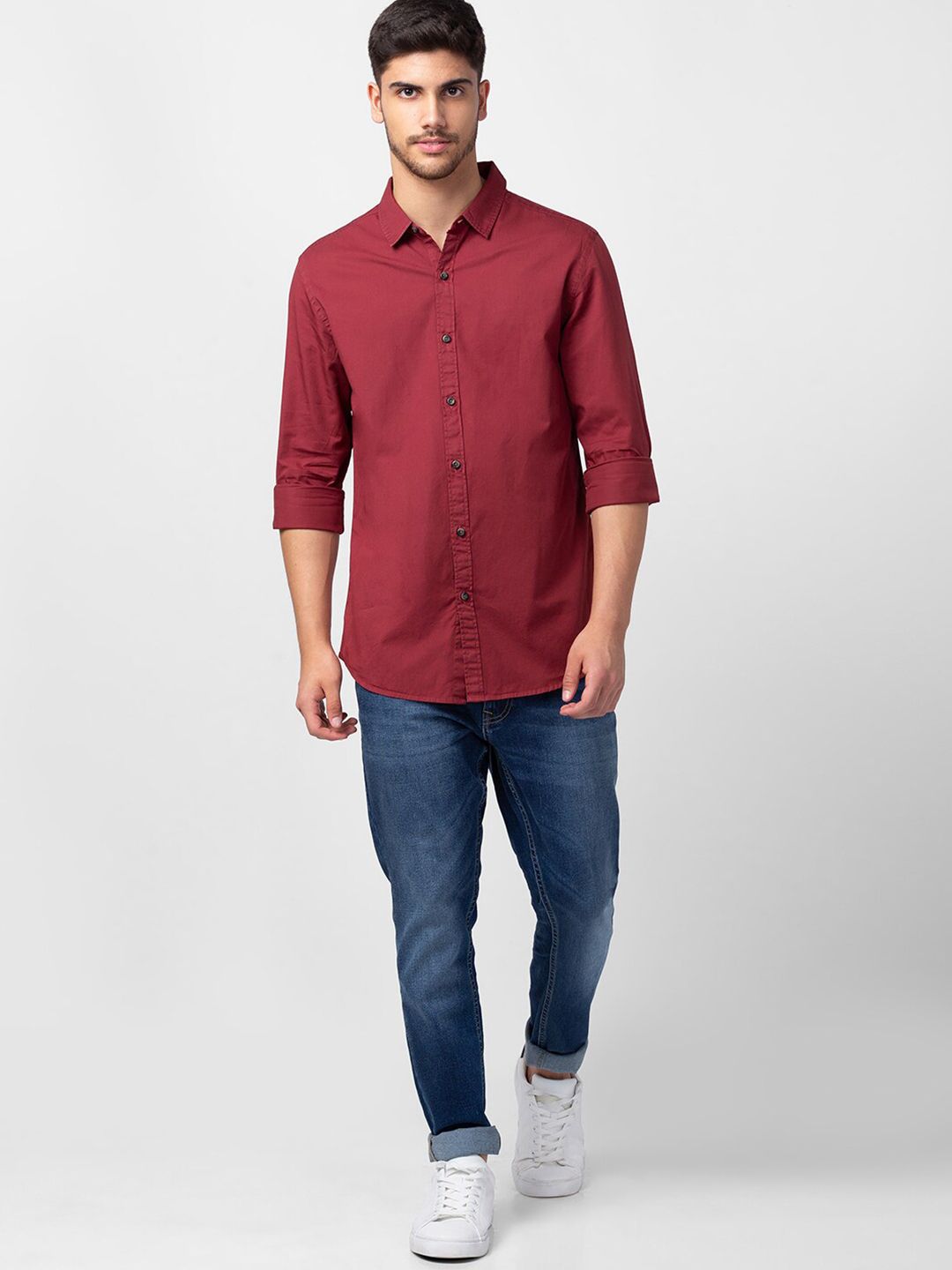 SPYKAR Men Slim Fit Casual Shirt