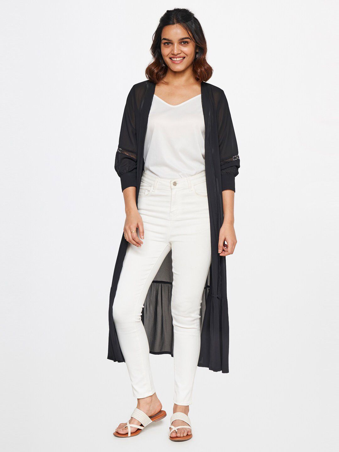 Global Desi Women Longline Shrug