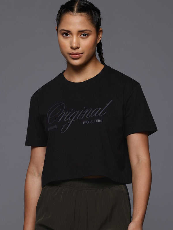 HRX by Hrithik Roshan Typography Printed T-shirt