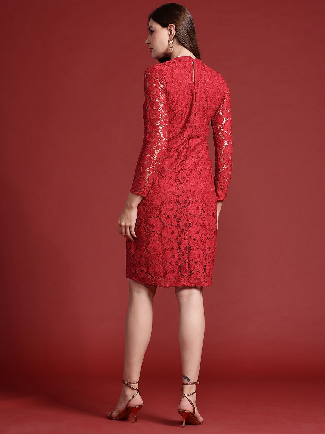 all about you Floral Lace Sheath Dress