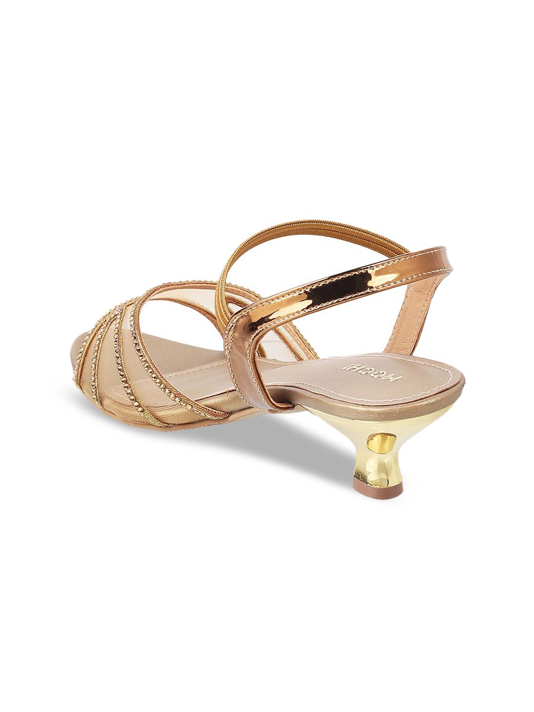 Mochi Embellished Backstrap Kitten Heels