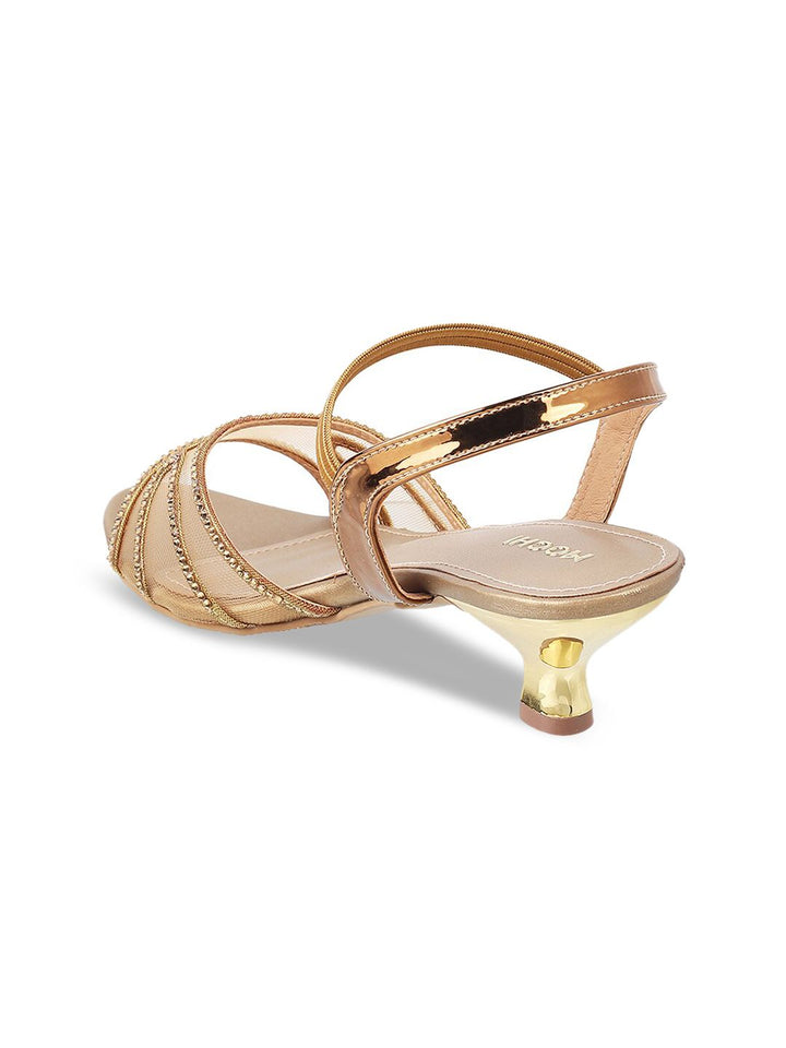 Mochi Embellished Backstrap Kitten Heels