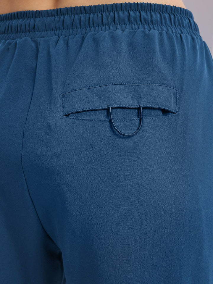 HRX by Hrithik Roshan Women Cropped Running Track Pants with Toggle Hem