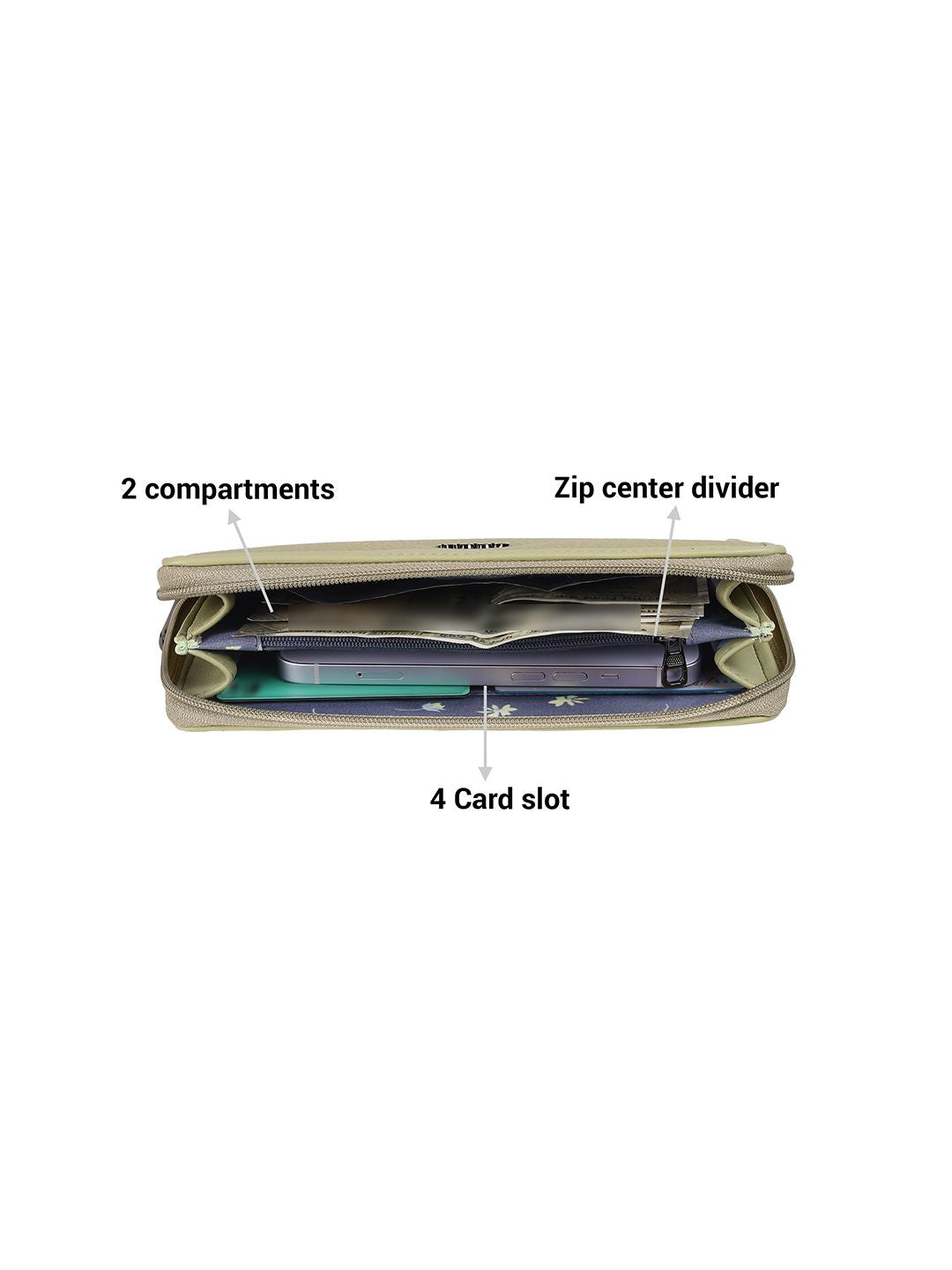 Mochi Women Zip Around Wallet