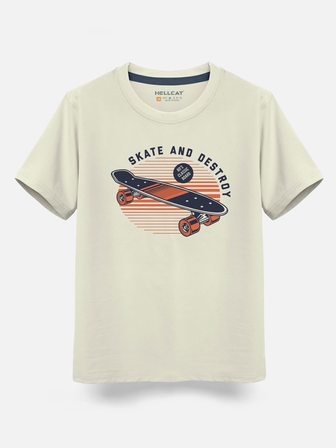HELLCAT Boys Pack Of 5 Printed Cotton T-shirt