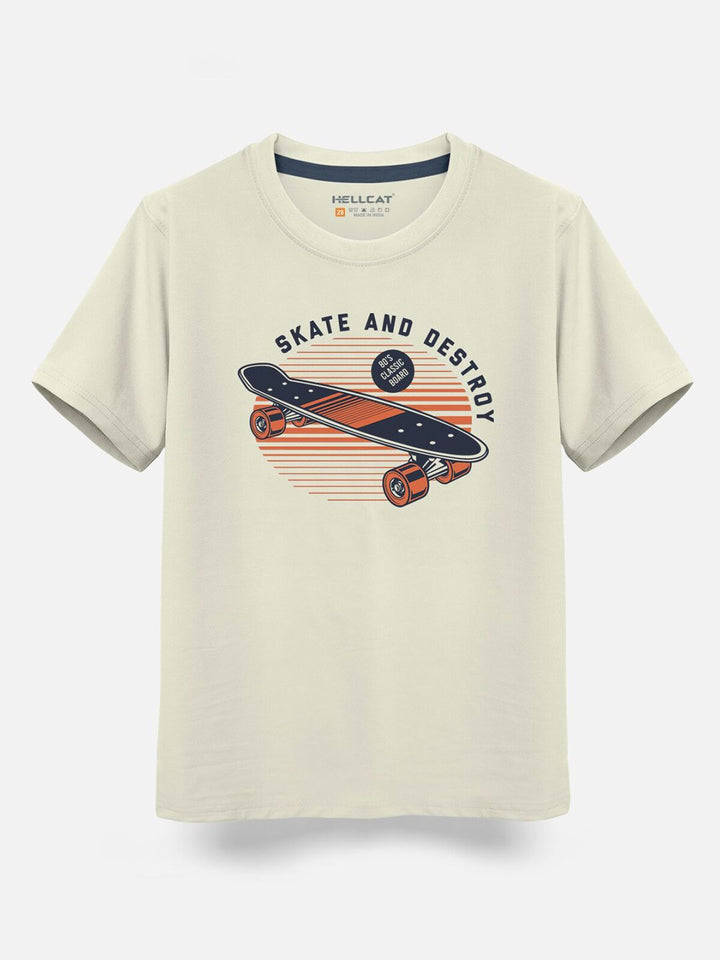 HELLCAT Boys Pack Of 5 Printed Cotton T-shirt