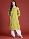 Anouk Solid A-Line Kurta