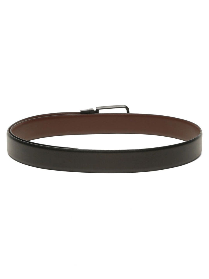 Teakwood Leathers Men Textured Leather Reversible Belt