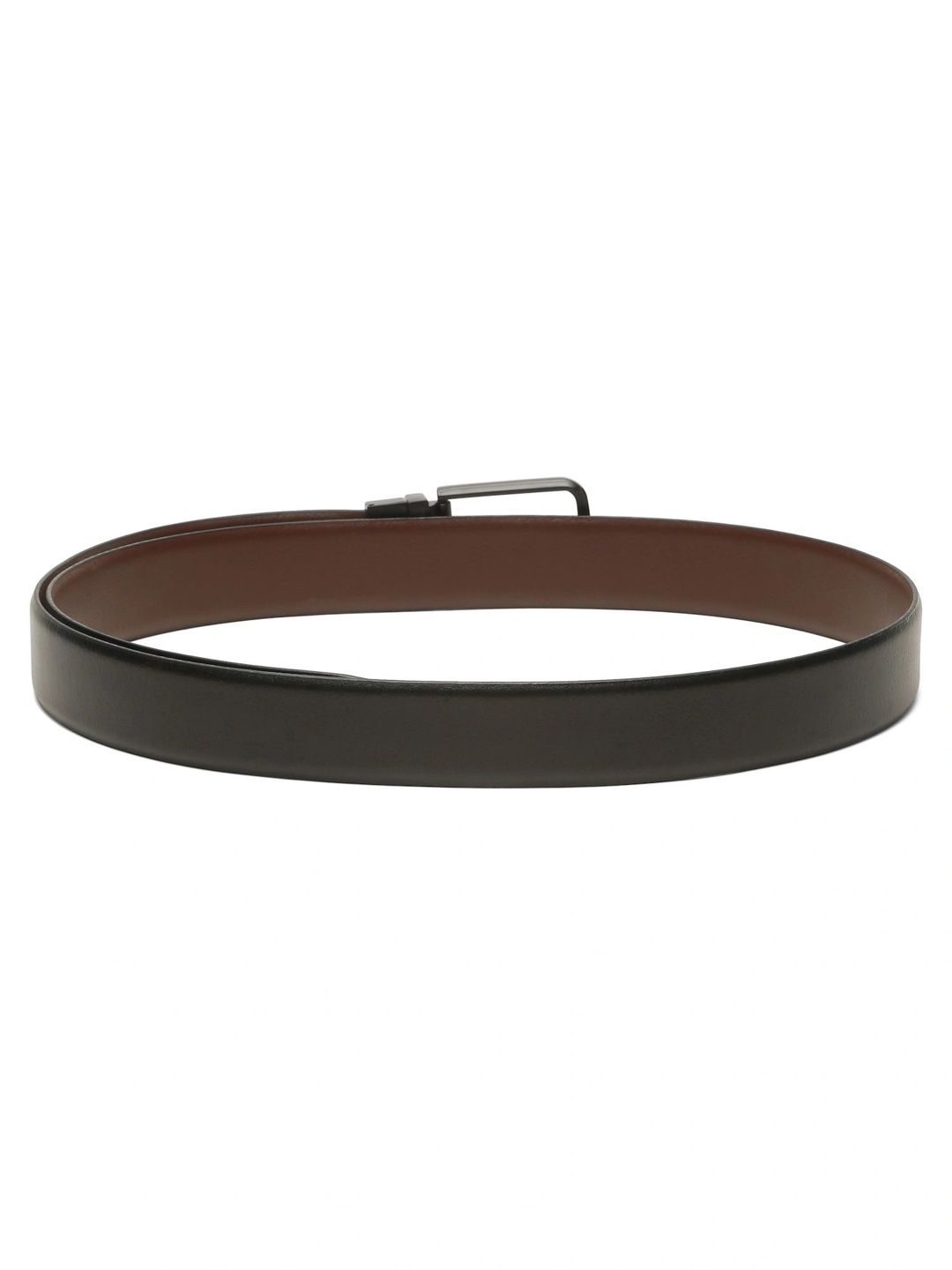 Teakwood Leathers Men Textured Leather Reversible Belt