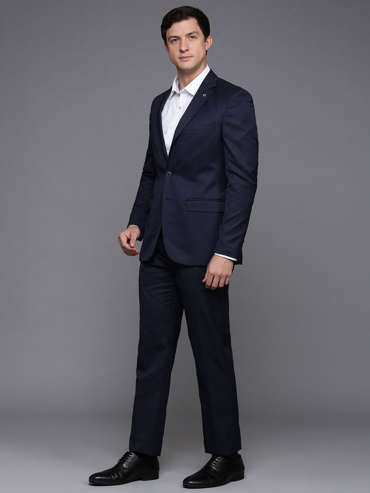 Raymond Men Self Design Single Breasted 2-Piece Formal Suit