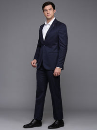 Raymond Men Self Design Single Breasted 2-Piece Formal Suit