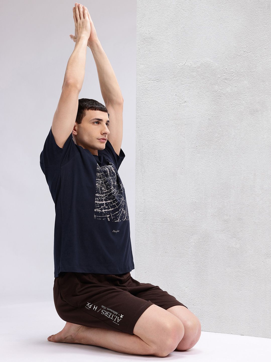 HRX by Hrithik Roshan Printed Pure Cotton Yoga T-shirt