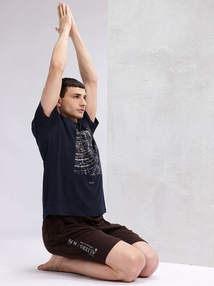 HRX by Hrithik Roshan Printed Pure Cotton Yoga T-shirt