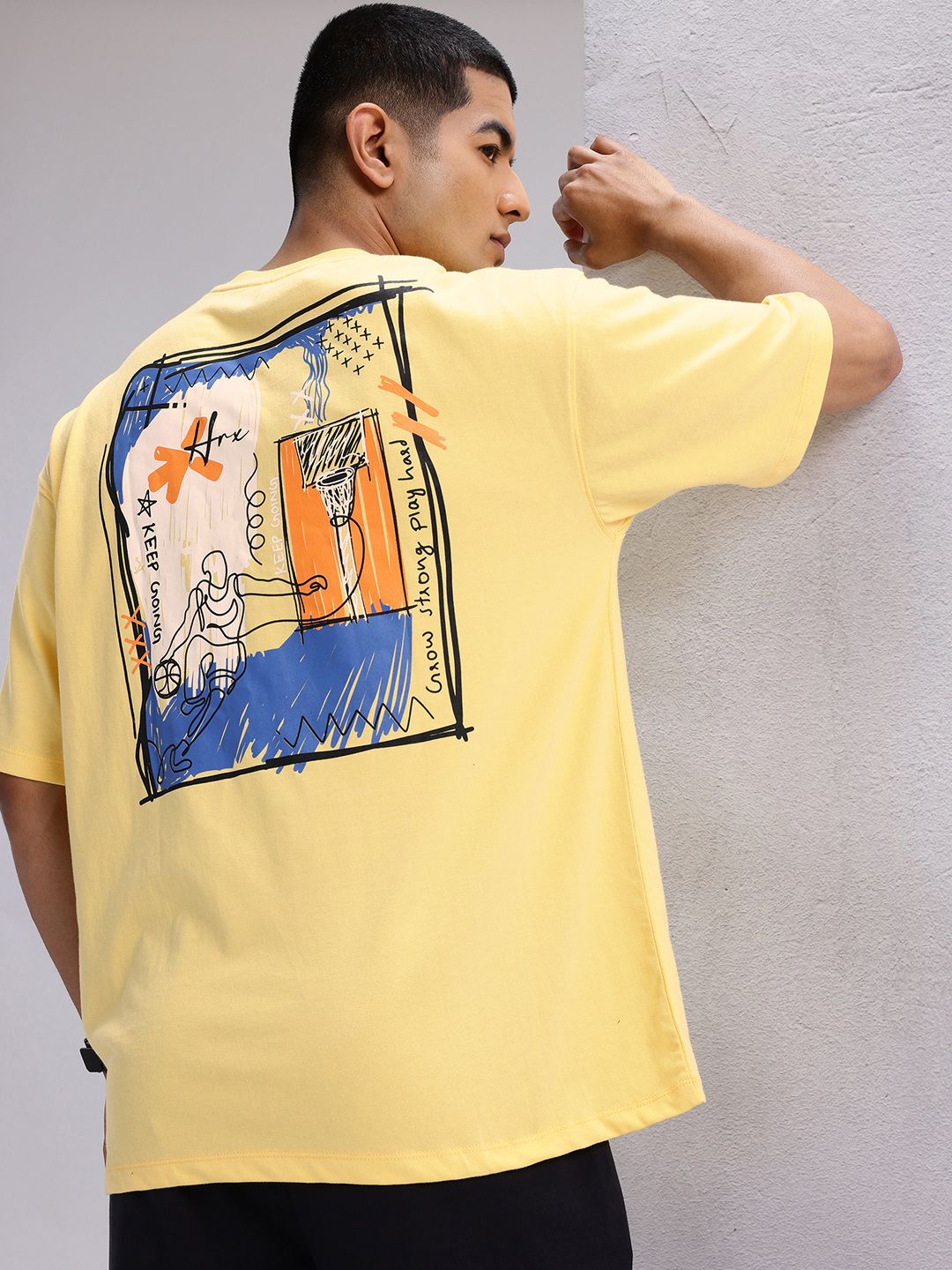 HRX by Hrithik Roshan Printed Relaxed Lifestyle T-shirt