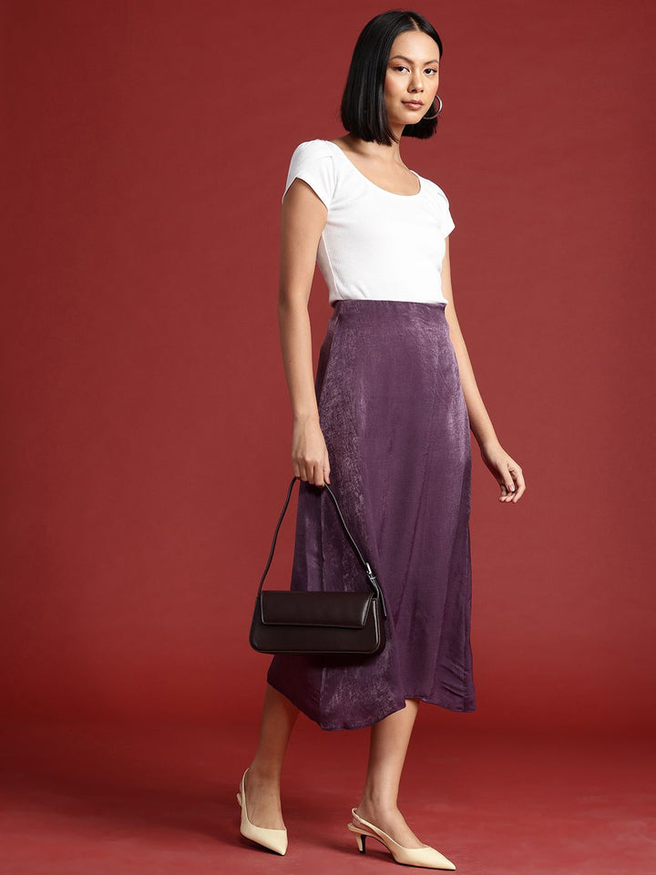 all about you Pure Cotton A-line Midi Skirt