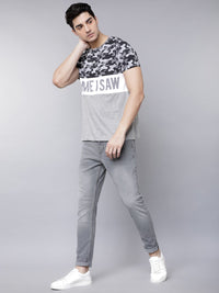 Highlander Men Grey Tapered Fit Mid-Rise Clean Look Jeans Regingable