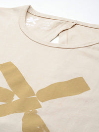 HRX by Hrithik Roshan Printed Cut Out Back Yoga T-shirt