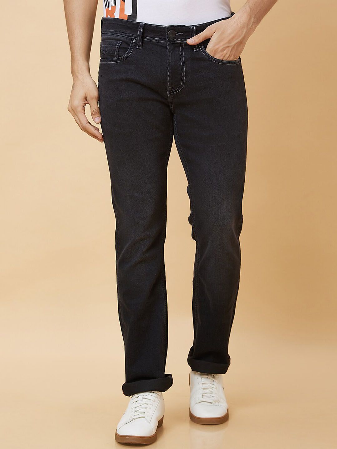 Being Human Men Skinny Fit Mid-Rise Comfort Jeans