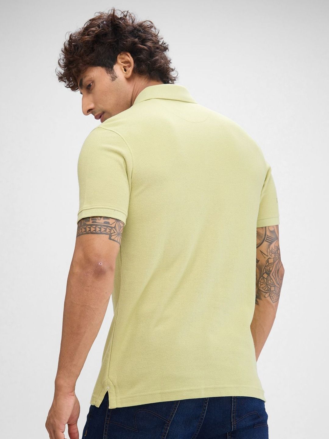 SPYKAR Men Polo Collar Solid Slim Fit T-shirt