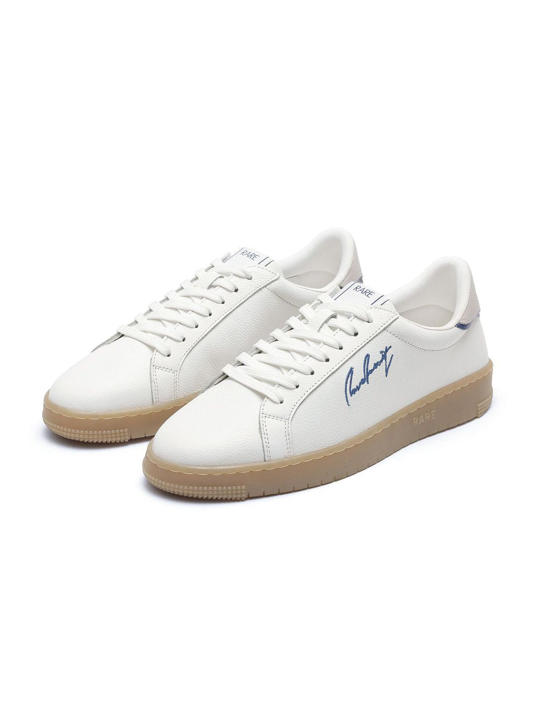 RARE RABBIT Men Round Toe Lace-Ups Leather Sneakers